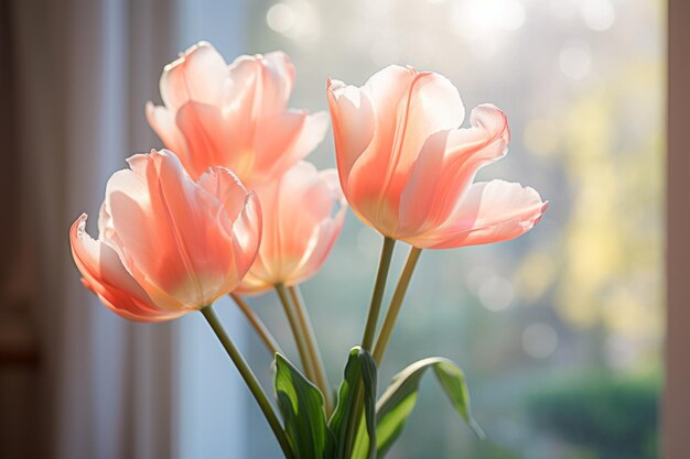 Foto van Tulip Natuurlijk licht Generatieve AI