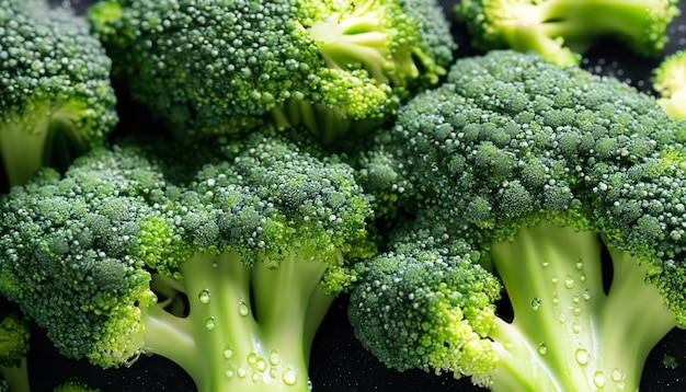 Foto van verse broccoli gezond voedsel concept wereldvegetarische dag