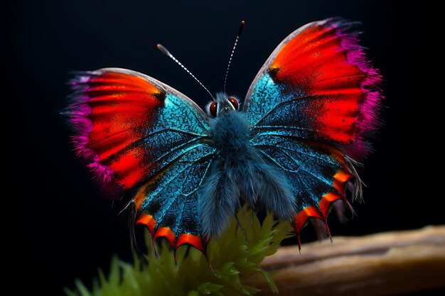 Foto foto van vibrant butterfly antennae macro fotografie