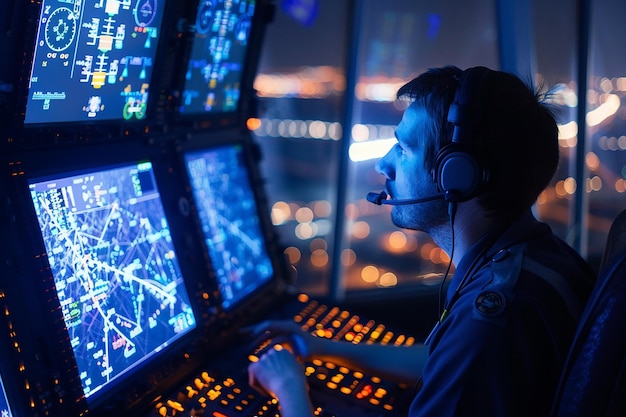 Foto van vliegtuigen bij arbeiders