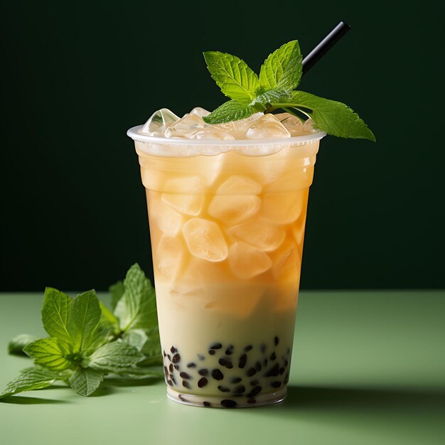 Foto van Wintermelon Oolong Tea Verfrissende Oolong Tea Base Infused Wi Front View Schoon BG