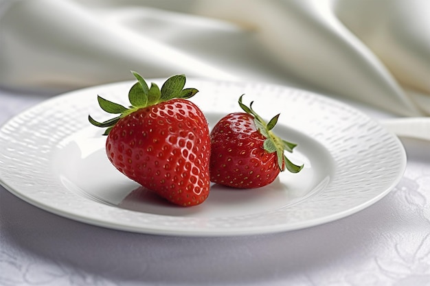 Foto verse rijpe aardbeien in een bord