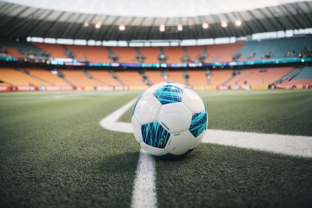 foto voetbalbal op gras