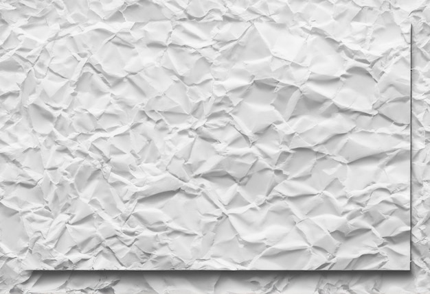 foto wit verfrommeld papier textuur achtergrond ontwerpruimte witte toon