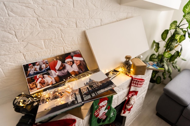 fotoalbum en kerstslinger