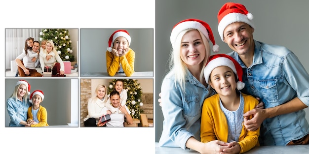 Fotoboek met kerstfoto's