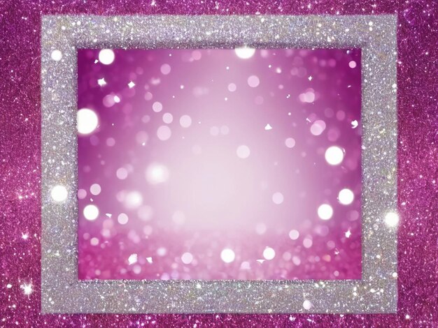 Foto fotoframe met glitterachtergrond