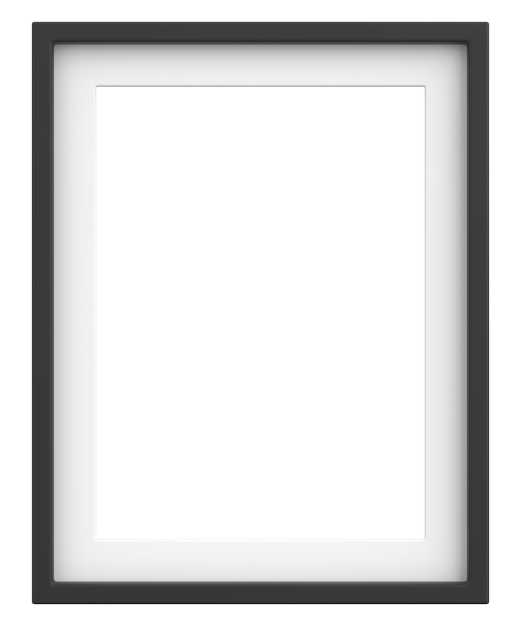 Foto fotoframe portretframe 3d-illustratie