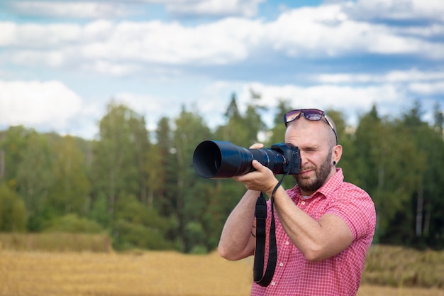 Fotograaf in de natuur