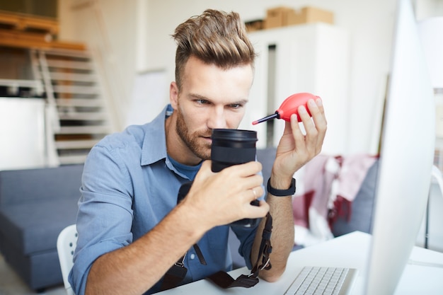 Fotograaf schoonmaaklens