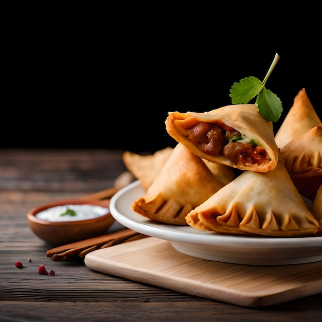 Fotografeer de hete en knapperige samosa's die je net hebt gekocht bij de plaatselijke snackbar