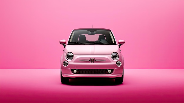 Fotografeer medium close-up shot Fiat 500 auto wallpaper achtergrond