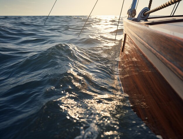 fotograferen en schilderen zeilboot in water