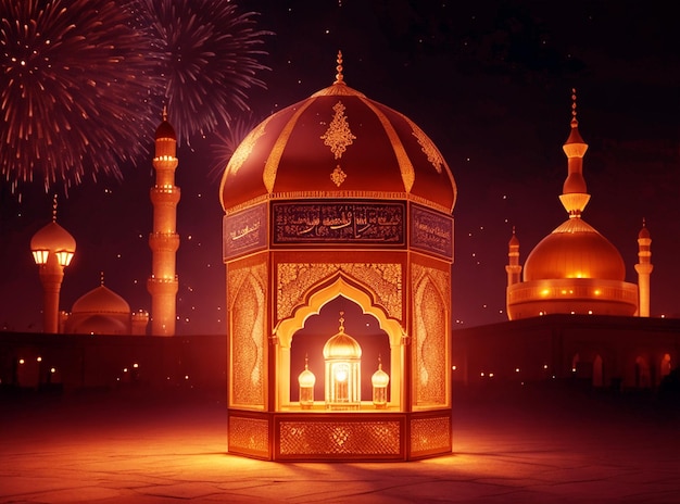 fotografie Islamitisch festival Ramadan kareem Eid Mubarak koninklijke elegante lamp