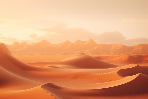 Fotografie van woestijnlandschappen met gouden duinen