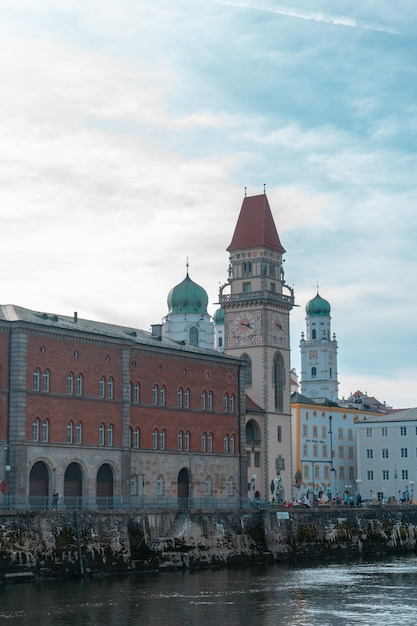 Fotografien der Stadt Passau in Niederbayern, Architektur und Tempel einer typisch Stadt in Deutsc