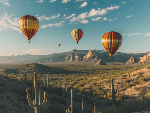Fotorealistische afbeelding van de luchtschepen als een ballon
