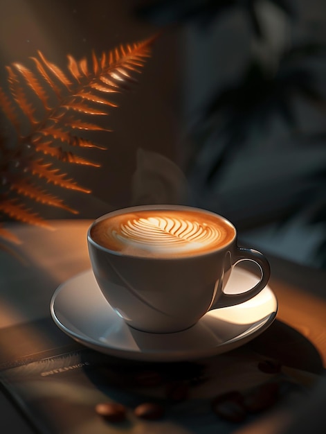Foto fotoshoot koffie met latte art