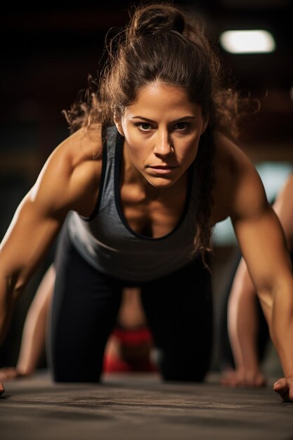 Foto fotoshoot met vrouwelijke atleten in actie in verschillende sporten