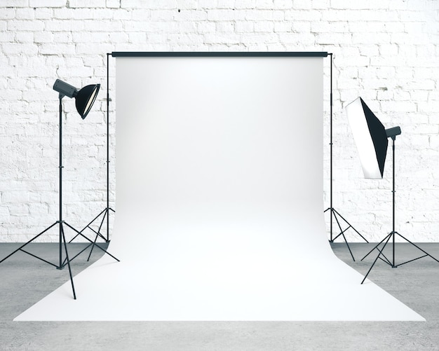 Fotostudio met achtergrond