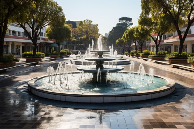 Photo fountain in dalat