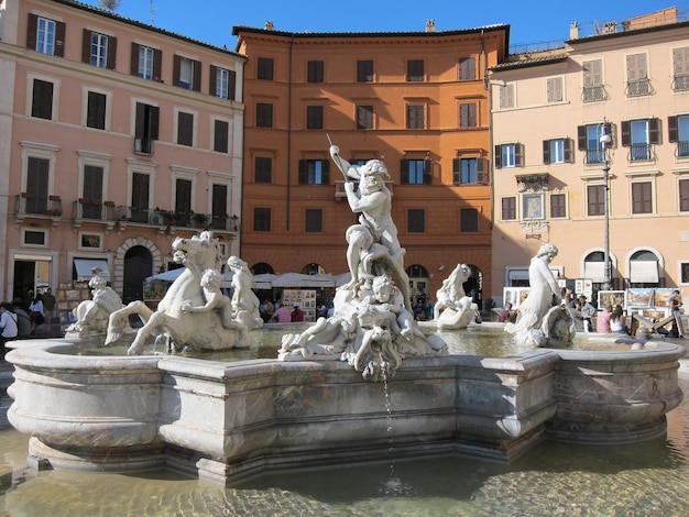 Fountain of Neptune, at Piazza Navona