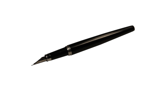 Фото Перьевая ручка, изолированные на белом фоне