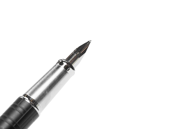 Fountain pen isolated on white background