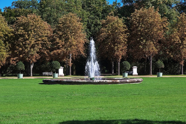 The fountain in Potsdam palace park in Germany