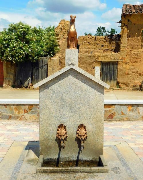 fountain in Villaveza de Valverde Zamora Spain