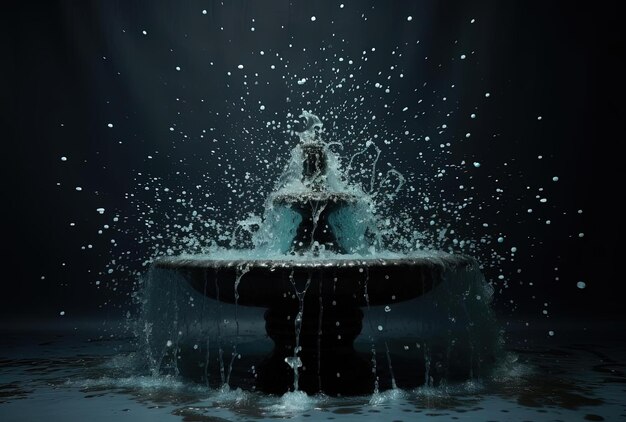 a fountain of water in the style of candid moments captured