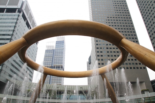 The Fountain of Wealth at Suntec ctiy in Singapore.