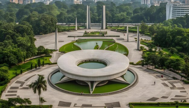 a fountain with a fountain in the middle of it and a fountain in the middle