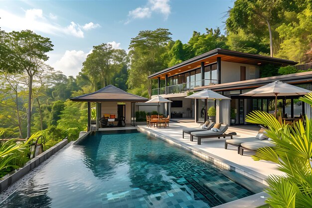 Photo four bedroom villa in phuket captured in a photo