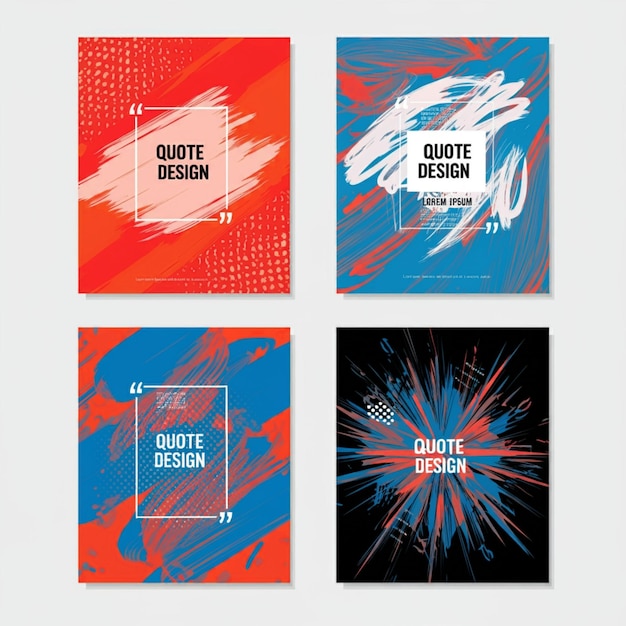 four different colored posters with the words quot call the word art quot on them