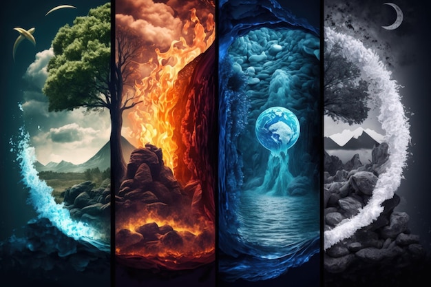 Photo four elements