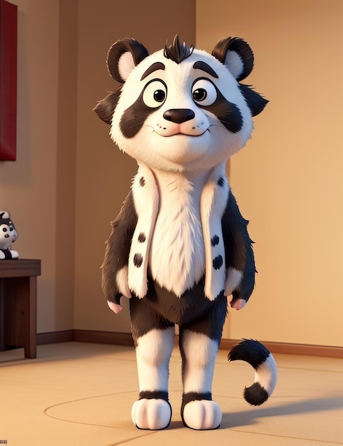 four feet animal panda