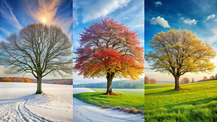 Photo four seasons of the year