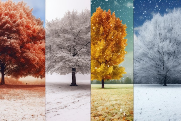 Photo four seasons year