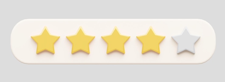 Photo four stars 3d provide customer feedback
