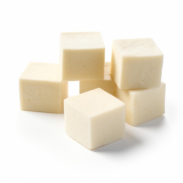 four Tofu cubes