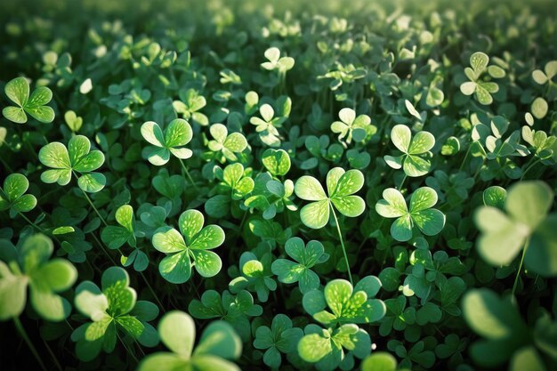 Fourleaf green clover