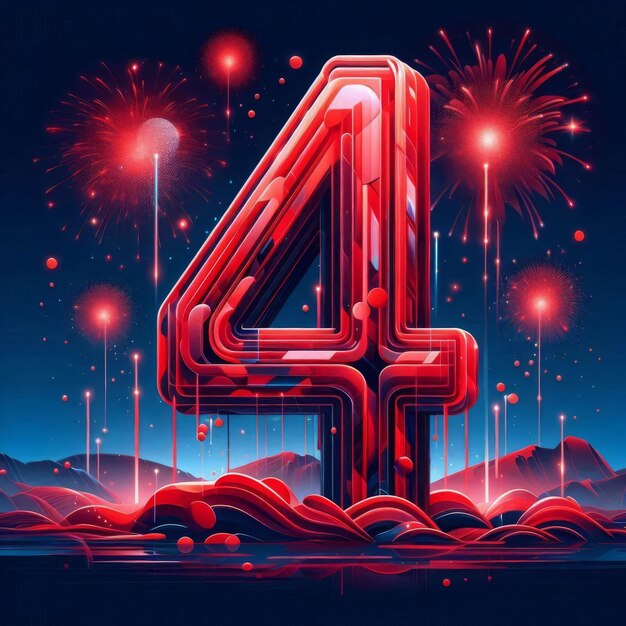 american 4th of july art