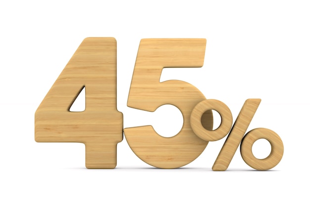 흰색에 45 %