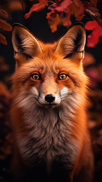 Fox background and copy space