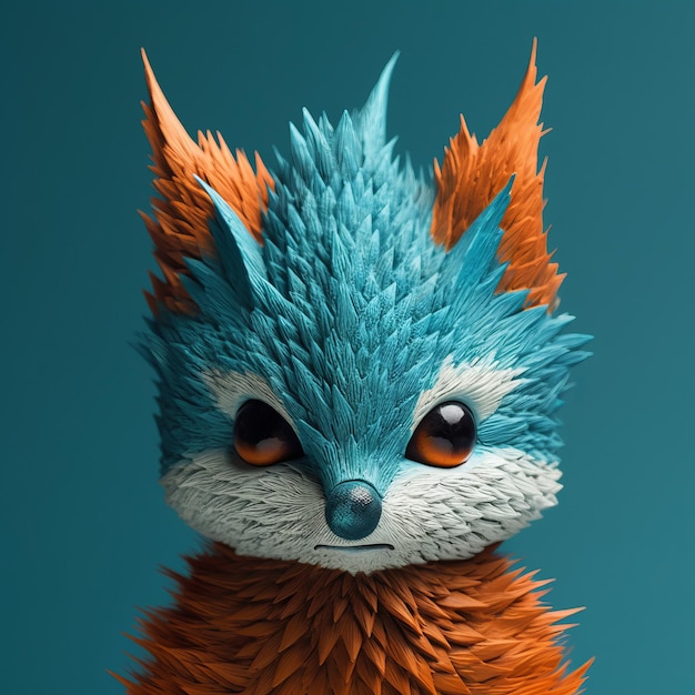 Fox Face Renderer 3d Pixel Artwork Blog With Whimsical Figurines