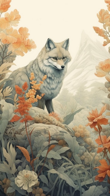 The fox in the forest