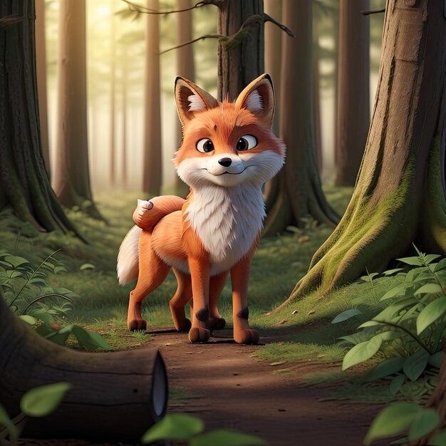 Fox on the forest