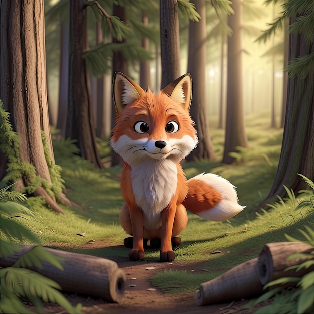 Fox on the forest