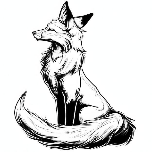 Photo fox illustration